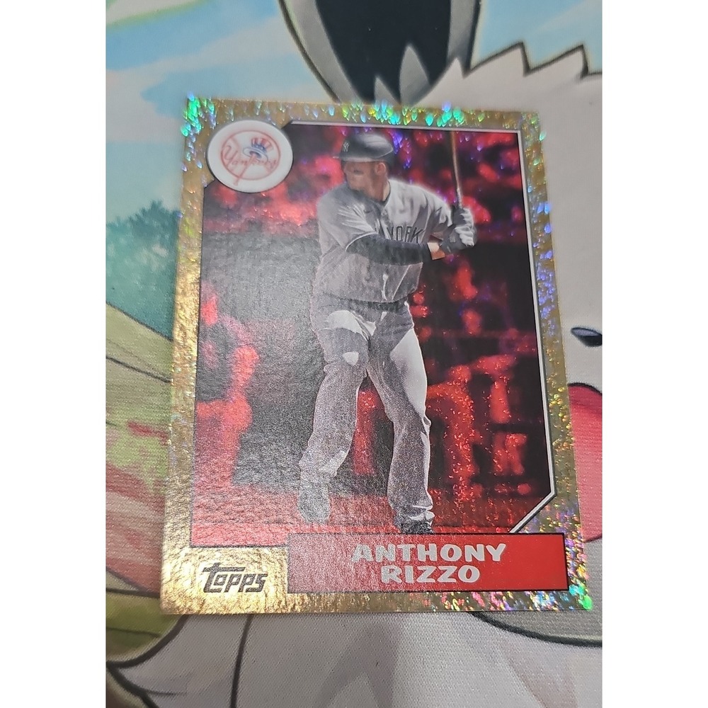 2022 Topps Archives - 1987 Topps Design Anthony Rizzo #299 Red Hot Foil /50
